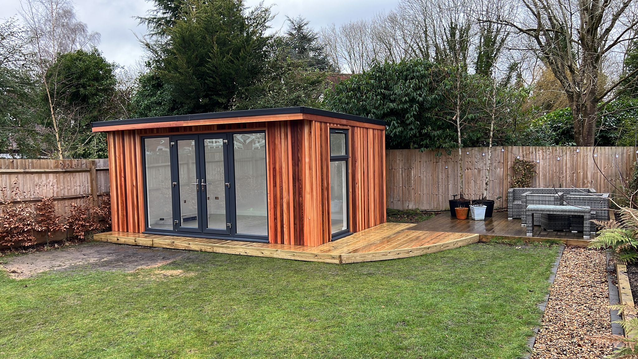 Garden room installation 3 by Scotland Garden Pods